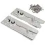 Logentic Sectional Sofa Connectors, 2 Pack Metal Snap Couch Connectors with Mounting Screws