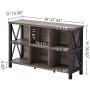 FATORRI Rustic 6 Cube Storage Organizer with Shelf, Wood and Metal Cubby Bookcase, Industrial Horizontal Bookshelf (Walnut Brown, 47 Inch) FATORRI Rustic 6 Cube Storage Organizer with Shelf, Wood and Metal Cubby Bookcase, Industrial Horizontal Bookshelf (Walnut Brown, 47 Inch)