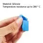 3D Printer Heater Block Silicone Cover, Aokin MK7 MK8 MK9 Silicone Sock for MK7/8/9 3D Printer Hotend Extruder, Creality CR-10, S4, S5, Ender 3, Anet A8, Blue, 3 Pcs 3D Printer Heater Block Silicone Cover, Aokin MK7 MK8 MK9 Silicone Sock for MK7/8/9 3D Printer Hotend Extruder, Creality CR-10, S4, S5, Ender 3, Anet A8, Blue, 3 Pcs