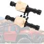 Drfeify Rear Axle Housing, 1/10 RC Metal Front Rear Axle Housing Cover Rear Axle Housing Compatible with Traxxas TRX4(Black)