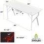 Eureka Ergonomic Gaming Computer Desk, 63 inch Large Study Writing Desk for Home Office PC Table with Mouse Pad Headset Hook Cup Holder, K Shape Metal Frame - White