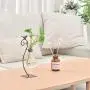 GAIATOP Desktop Glass Planter Hydroponics Vase, Planter Bulb Vase with Metal Stand for Home Office Garden Wedding Decoration, Modern Creative Bird Plant Terrarium Stand GAIATOP Desktop Glass Planter Hydroponics Vase, Planter Bulb Vase with Metal Stand for Home Office Garden Wedding Decoration, Modern Creative Bird Plant Terrarium Stand