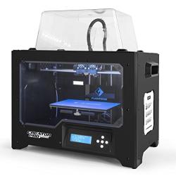 FlashForge 3D Printer Creator Pro, Metal Frame Structure, Acrylic Covers, Optimized Build Platform, Dual Extruder W/2 Spools, Works with ABS and PLA