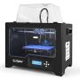 FlashForge 3D Printer Creator Pro, Metal Frame Structure, Acrylic Covers, Optimized Build Platform, Dual Extruder W/2 Spools, Works with ABS and PLA