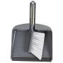 Evriholder Sophisti-Clean Stainless Steel Dustpan and Brush, Silver
