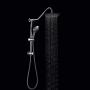 Rain Shower Head with Handheld - Sarlai Dual Shower Combo,Stainless Steel 10 Inch Shower Head,5-setting Handheld Sprayer with Plastic Drill-Free Adjustable Slide Bar and Hose, Chrome Finish