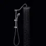 Rain Shower Head with Handheld - Sarlai Dual Shower Combo,Stainless Steel 10 Inch Shower Head,5-setting Handheld Sprayer with Plastic Drill-Free Adjustable Slide Bar and Hose, Chrome Finish
