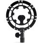 AUPHONIX PRO Microphone Shock Mount – Shockmount Compatible w/Blue Yeti, Yeti Pro, & Snowball Mic