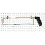 Plastic Black J and L Style Peg Board Hooks Combo Kit - 100 Pack | Garage Tool Craft Jewelry Storage Pegboard Organizer