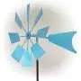 Alpine Corporation KIY102BL Metal Windmill Stake-Kinetic Spinner Outdoor Yard Art Decor, 52-Inch Tall, Blue Alpine Corporation KIY102BL Metal Windmill Stake-Kinetic Spinner Outdoor Yard Art Decor, 52-Inch Tall, Blue