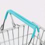 NarutoSak Children Miniature Metal Supermarket Shopping Basket Pretend Role Play Toy Gift, Christmas Birthday Gift for Children Orange