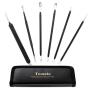 Tomata Blackhead Remover Comedone Extractor - (6 Piece Kit) - Professional Stainless Pimples Comedone Extractor Removal Tool