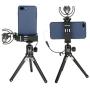 Ulanzi ST-02S Aluminum Phone Tripod Mount w Cold Shoe Mount, Support Vertical and Horizontal, Universal Metal Adjustable Clamp for iPhone 10 Pro Max XS Xs Max X 8 7 Plus Samsung Android Smartphones