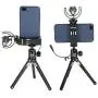 Ulanzi ST-02S Aluminum Phone Tripod Mount w Cold Shoe Mount, Support Vertical and Horizontal, Universal Metal Adjustable Clamp for iPhone 10 Pro Max XS Xs Max X 8 7 Plus Samsung Android Smartphones