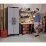 Keter Storage Cabinet with Doors and Shelves - Perfect for Garage and Basement Organization, Grey