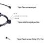 DS Black CPU Cooler, Aluminum Extrusion Cooling CPU Fan for Intel LGA 1151 (Static RGB Color, C Series)