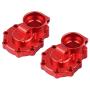 2pcs RC Drive Portal Housing, Aluminum Alloy Portal Drive Housing Rear for Traxxas TRX-4 1/10 Crawler RC Upgrade Part( Red)