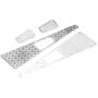 RC Crawler Grille, Metal Anti-Skid Plate Intake Grille RC Upgrade Part for Traxxas TRX-4 1:10 RC Car Crawler
