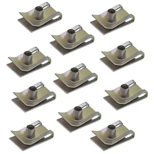 20Pcs M5 Chimney U Nut Spire Clips Speed Fasteners Metal Bumper U Clips Zincification Fixings Panel For Motor Vehicles Domestic Appliances 20Pcs M5 Chimney U Nut Spire Clips Speed Fasteners Metal Bumper U Clips Zincification Fixings Panel For Motor Vehicles Domestic Appliances