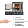 Duraflame 3D Infrared Electric Fireplace Stove with Remote Control - Portable Indoor Space Heater - DFI-5010 (French Grey)