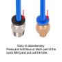 Aokin 3 Pcs Bowden PTFE Tubing (1m/Pcs) for 1.75mm Filament with 4 Pcs PC4-M6 Fittings and 4 Pcs PC4-M10 Pneumatic Fittings for Creality Ender 3/3 Pro/5/CR-10/10S 3D Printer, etc.