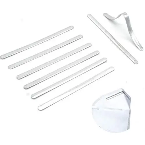 Nose Bridge Wire for Mask Premium Aluminum Metal Nose Strip Clip Piece Flat Flexible Bendable Nose Wire Without Non Adhesive Sew in Sewable for Handmade Cotton Fabric Cloth Sewing Mask (50pcs) Nose Bridge Wire for Mask Premium Aluminum Metal Nose Strip Clip Piece Flat Flexible Bendable Nose Wire Without Non Adhesive Sew in Sewable for Handmade Cotton Fabric Cloth Sewing Mask (50pcs)