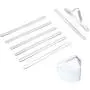 Nose Bridge Wire for Mask Premium Aluminum Metal Nose Strip Clip Piece Flat Flexible Bendable Nose Wire Without Non Adhesive Sew in Sewable for Handmade Cotton Fabric Cloth Sewing Mask (50pcs) Nose Bridge Wire for Mask Premium Aluminum Metal Nose Strip Clip Piece Flat Flexible Bendable Nose Wire Without Non Adhesive Sew in Sewable for Handmade Cotton Fabric Cloth Sewing Mask (50pcs)