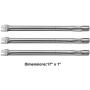 Gloryshine Replacement Stainless Steel Burners & Stainless Steel Heat Plates for Ducane Gas Barbecue Grill 30400040