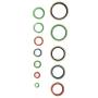 240pcs Gasket Ring, 68 8mm Metal Rubber Sealing Oil Ring Drain Plug Gasket Set