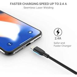 UNBREAKcable Lightning Cable iPhone Charger- [Apple MFi Certified] Ultra-High Lifespan 2.4A Charge iPhone Cable Compatible with iPhone Xs/XS Max/XR/X/ 8 8 Plus/ 7 7 Plus/iPad/iPod - 3.3ft 1M Black