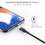 UNBREAKcable Lightning Cable iPhone Charger- [Apple MFi Certified] Ultra-High Lifespan 2.4A Charge iPhone Cable Compatible with iPhone Xs/XS Max/XR/X/ 8 8 Plus/ 7 7 Plus/iPad/iPod - 3.3ft 1M Black