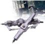 Tbest Front Rear Axle, Metal Front and Rear Axle Front Rear Axle RC Car Accessory Parts
