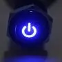 ESUPPORT 16mm 12V 3A Car Blue LED Light Power Metal Push Button Toggle Switch Socket Plug Latching Black Shell ESUPPORT 16mm 12V 3A Car Blue LED Light Power Metal Push Button Toggle Switch Socket Plug Latching Black Shell