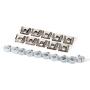 Engine Cover Screw Clips, Metal Car Engine Protection Trim Pin Clip, Undertray Cover Clips Kit, 10 Sets, 8D0805121
