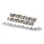 Engine Cover Screw Clips, Metal Car Engine Protection Trim Pin Clip, Undertray Cover Clips Kit, 10 Sets, 8D0805121