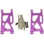 Mingbai Alloy Front&Rear Suspension Arms for WLtoys 124019 1/12 RC Car, RC Car Upgrade Metal Front&Rear Swing Arm Spare Part (2-Pack Front Swing Arm)