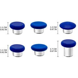 6 in 1 Metal Thumbsticks Grip Joysticks Replacement for Xbox One Elite Series 2 Controllers(1797) - Blue