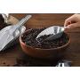 New Star Foodservice 34622 Cast Aluminum Flat Bottom Utility Scoop, 1 oz, Extra Small Size, Silver (Hand Wash Only)