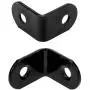 HONJIE 90 Degree Black Right Angle Brackets 2 Hole Small Metal Corner Braces for Wood, L Shaped Bracket with Screws,20x20x2mm,Pack of 12 HONJIE 90 Degree Black Right Angle Brackets 2 Hole Small Metal Corner Braces for Wood, L Shaped Bracket with Screws,20x20x2mm,Pack of 12