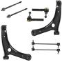 MILLION PARTS 8 Pcs Front Lower Control Arm Ball Joint Outer Inner Tie Rod End Link Stabilizer K620066 K620065 ES800408 EV80645 K80258