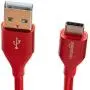 Amazon Basics Double Braided Nylon USB-C to USB-A 2.0 Fast Charging Cable, 3A - 1-Foot, Red Amazon Basics Double Braided Nylon USB-C to USB-A 2.0 Fast Charging Cable, 3A - 1-Foot, Red