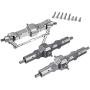 dailymall 1/16 6-Wheel Drive Metal Front Middle Rear Bridge Axles Parts for WPL RC Car