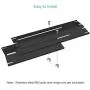 Unicook Universal Replacement Heavy Duty Adjustable Porcelain Steel Heat Plate Shield, Heat Tent, Flavorizer Bar, Burner Cover, Flame Tamer for Gas Grill, Extends from 11.75'' up to 21'' L, 4 Pack