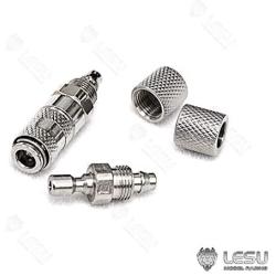 LESU Metal Tubing Connector for 1/14 DIY RC TMY Dumper Truck Hydraulic System