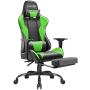 Homall Gaming Chair Computer Office Chair Ergonomic Desk Chair with Footrest Racing Executive Swivel Chair Adjustable Rolling Task Chair (Green)