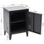 HouseinBox Low Standing Locker Organizer Side End Table Office File Storage Metal Cabinet Cupboard Unit Detachable 4 Legs,Size:15.9 x 12 x 22.6 (Black) HouseinBox Low Standing Locker Organizer Side End Table Office File Storage Metal Cabinet Cupboard Unit Detachable 4 Legs,Size:15.9 x 12 x 22.6 (Black)