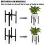 EAZY2HD 2 Pack Adjustable Metal Plant Stand Indoor,Mid Century Modern Plant Stand (14.7 inches in Height), Indoor & Outdoor Plant Stand Fits 9 to 14 Inch Pots (Planter and Pot Not Included)