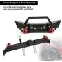 Metal Front and Rear Bumper Spare Tire Frame Parts Accessory Fit for SCX10 TRX4 D90 1/10 RC Car Metal Front and Rear Bumper Spare Tire Frame Parts Accessory Fit for SCX10 TRX4 D90 1/10 RC Car
