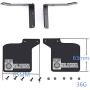 LICHIFIT Rubber Mudguard Front & Back Mud Fender Guard with Metal Stand for TRX4 Blazer K5 RC Car Upgraded Parts