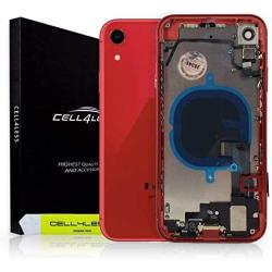 Cell4less Housing Replacement for The iPhone XR Model - Full Housing Unit with Small Parts (Red)